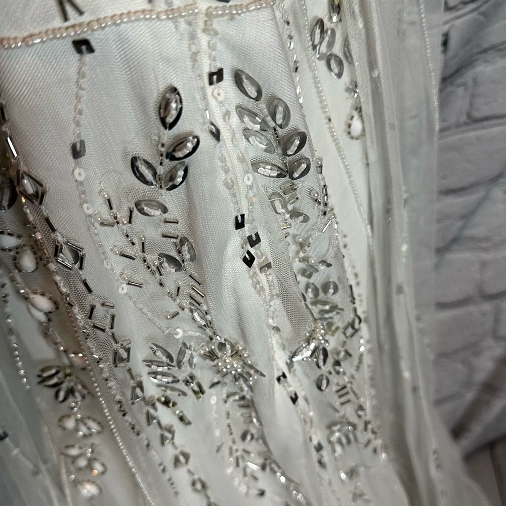 BHLDN Osborne Beautiful Sheath Halter Wedding Dress - Picture 9 of 13